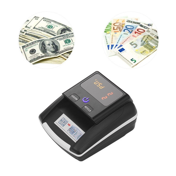 Portable Small Banknote Bill Detector Denomination Value Counter UV/MG ...