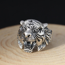 s925ringman, Sterling, tigerring, Fashion