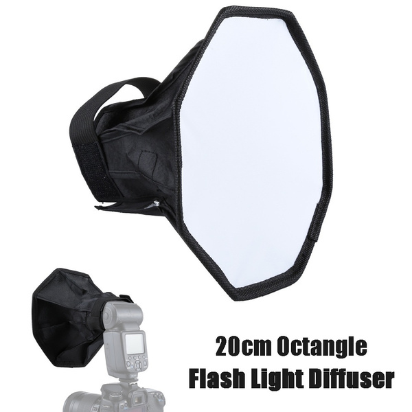 20cm Durable Photography Accessories Octangle Style Foldable Soft Flash Light Diffuser Soft Box