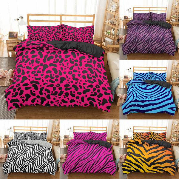 Luxury Zebra Pattern Home Living 2 3pcs, Zebra King Size Bedding