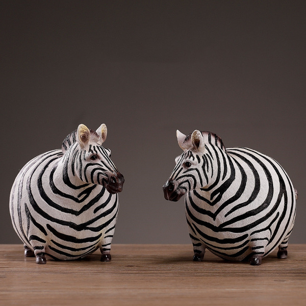 zebra statue decor