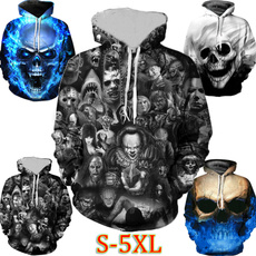 Couple Hoodies, 3D hoodies, Plus Size, skull