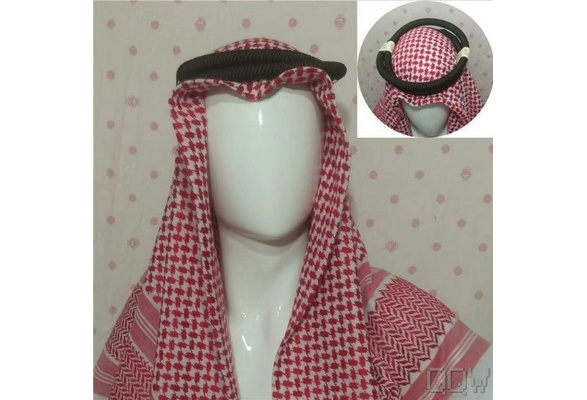 New Arrival Premium Shemagh Head Neck Scarf +Arab Aqel Eqal Rope(Arabic  Egal Headband) Single/Kits