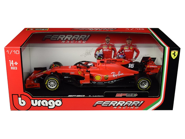 Ferrari SF90 #16 Charles Leclerc F1 Formula 1 (2019) 1/18 Diecast Model Car  by Bburago