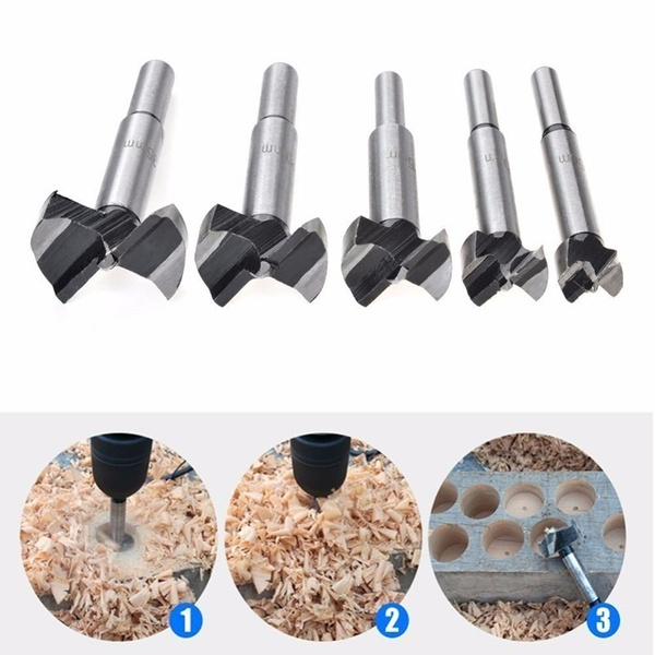 Forstner Wood Drill Bit Self Centering Hole Saw Cutter Woodworking Hinges Bits