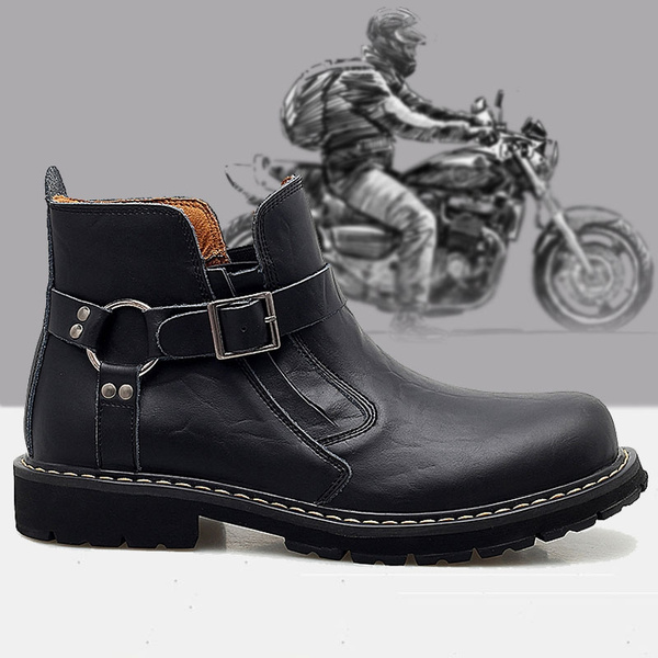 men boots with buckles