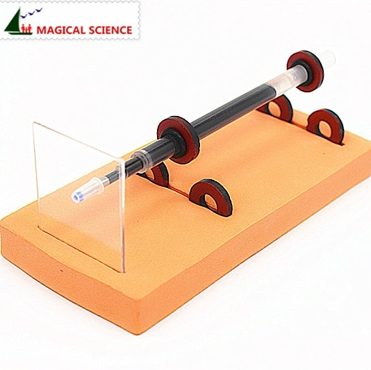 Physical experiment homemade Magnetic Levitation pen DIY materials,home  school educational kit for kids students