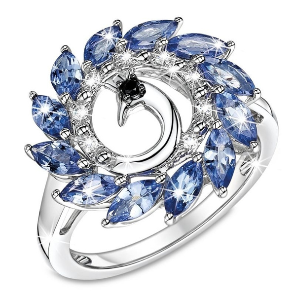 peacock diamond ring