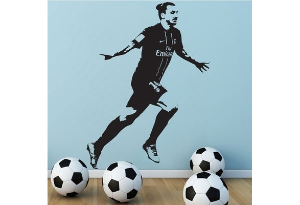 ズラタンイブラヒモビッチpsgサッカー選手ウォールステッカー装飾ステッカーウォールアートパリサンジェルマン Wish