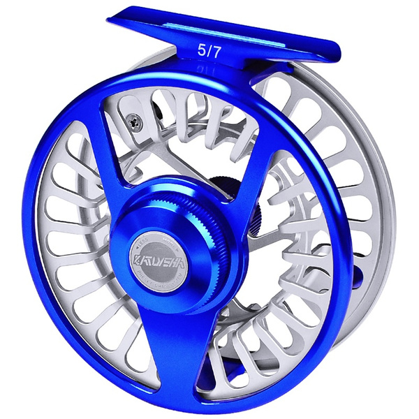 1PC Fly Reel Aluminium CNC Machined Fly Wheel 3 Color Fly Fishing