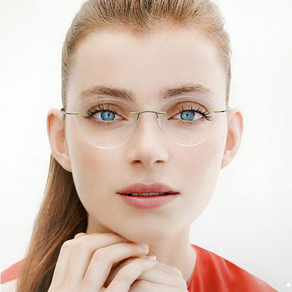 Rimless cat hot sale eye glasses