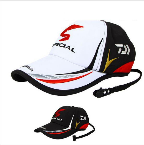 Daiwa New Brand Outdoor Sport Adjustable Fishing Sunshade Sport Baseball  Fishermen Hat Cap Black Special Bucket Hat With Letter