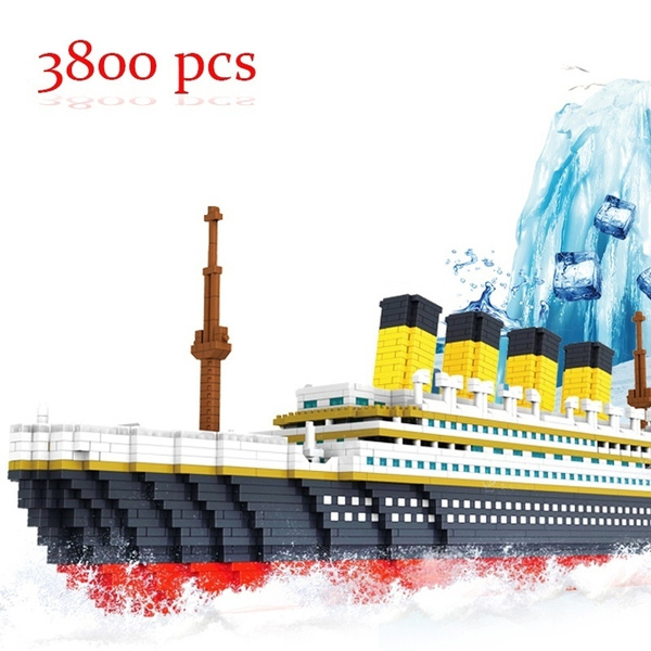 1860pcs/set TITANIC Ship Nano DIY Building Blocks Toys Boat Model Gift 