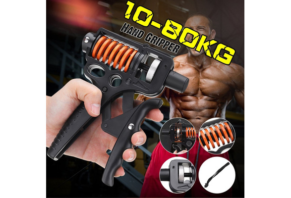 10-80KG Hand Grip Finger Exerciser Gripper Strengthener Wrist Forearm Training 