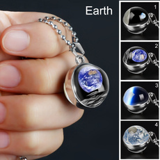 planetearthnecklace, planetgift, astronomynecklace, Jewelry