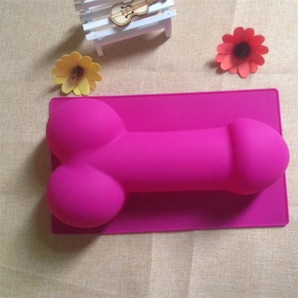 Big Size Dick Shape Cake Mould Funy Silicone Cake Mold Spoof Adult Baking  Molds