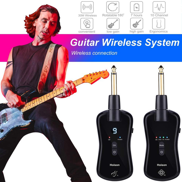 S8 Wireless Guitar System Electric Guitars Transmitter and Receiver Set Builtin Rechargeable