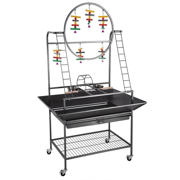 Curated visual reference: Gallery Detail: Large O Pet Parrot Play Stand Bird Cage Gym Perch
