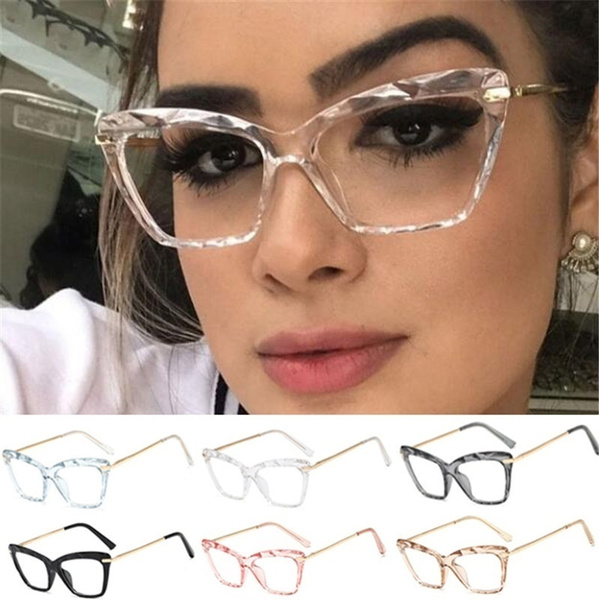 translucent cat eye glasses