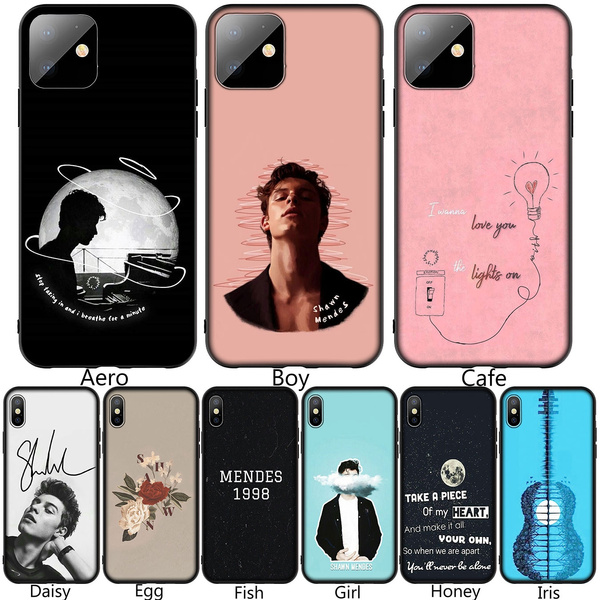 Hit pop singer Shawn Mendes Magcon 98 art Soft Silicone Black TPU Cover Case for iPhone XR X XS 11 Pro Max 10 6 6S 7 8 Plus 5 5S SE Phone Case for ...