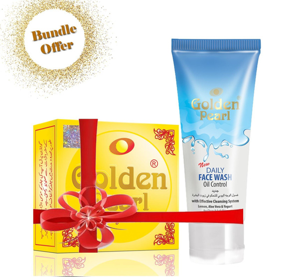 Golden Pearl Daily Face Wash Oil Control & Cream for Brighter Skin Wish