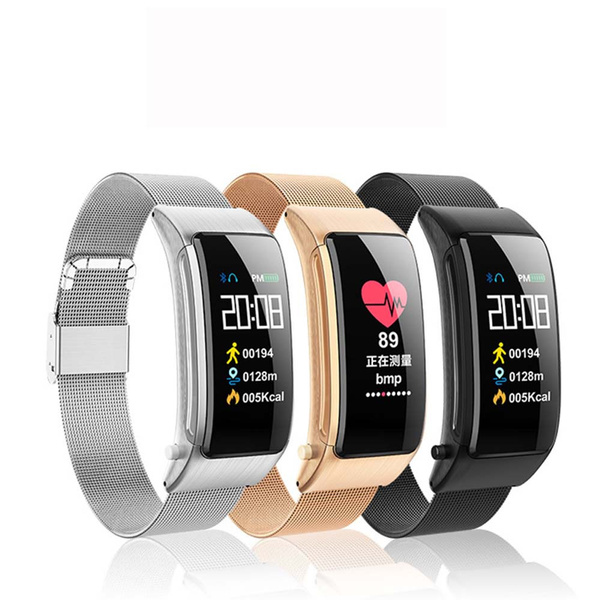 1 Smart Bracelet With Bluetooth Headset Talk Smart Band Wristwatch Band Pedometer Sleep Monitor Strap Vs B5 Wish