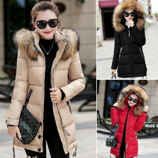 padded, Fashion, Winter, Long Coat