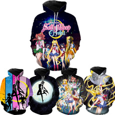 3D hoodies, 3dprintsweatshirt, Beauty, Sailor Moon shirt