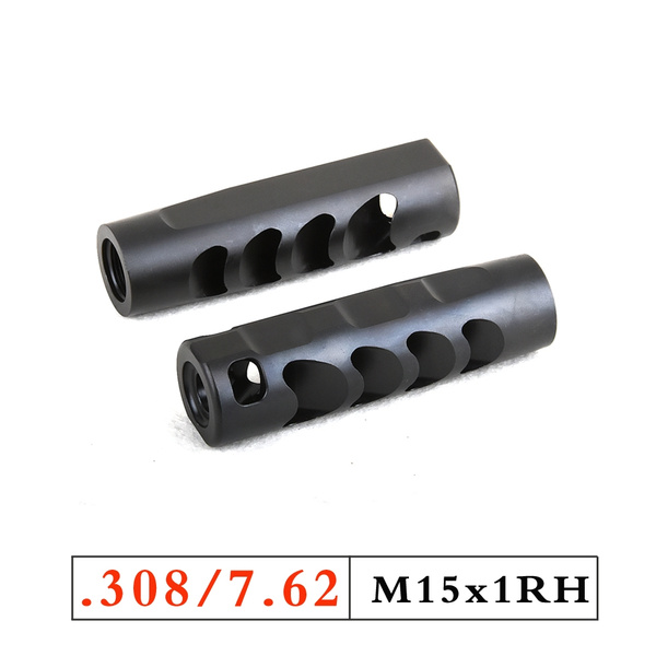 .308 M14X1RH Muzzle Brake Compensator Comp Steel muzzle device with Washer+Nut 