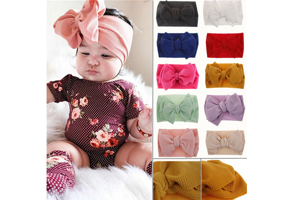 Details about   Adjustable Big Bow Baby Headband 