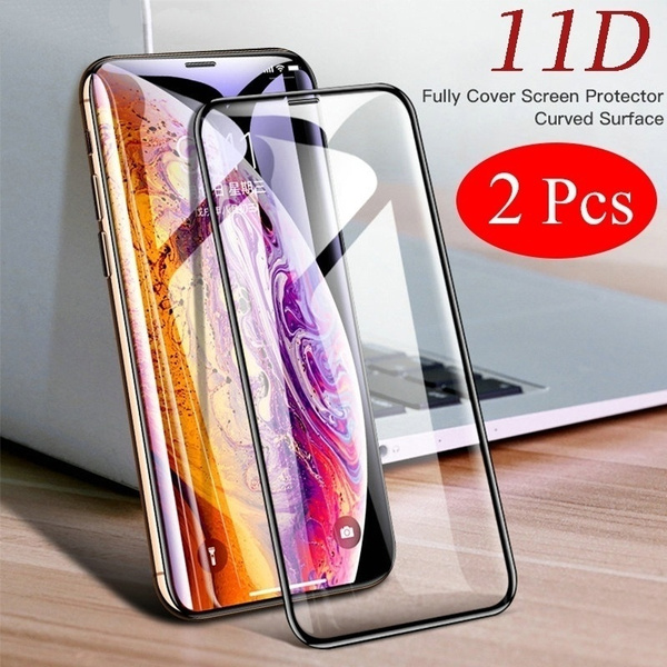 2pcs 11D Protective Glass for iphone11 iphone 11 Pro iphone 11 Pro MAX ...