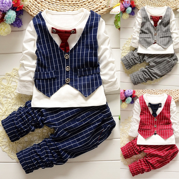 Camden - Toddler Boys Set With Hat Striped Shirt + Tie + Pants + Belt 5 Pcs Baby Kids, Colour -Pink