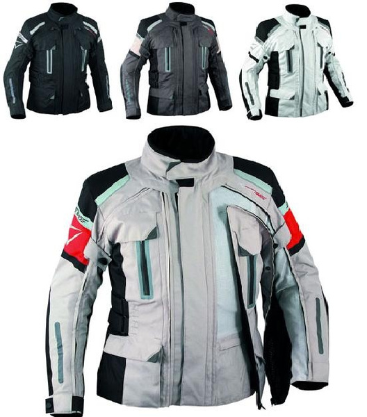 Waterproof motorcycle motorbike textile touring jacket 4 Layers air vents 