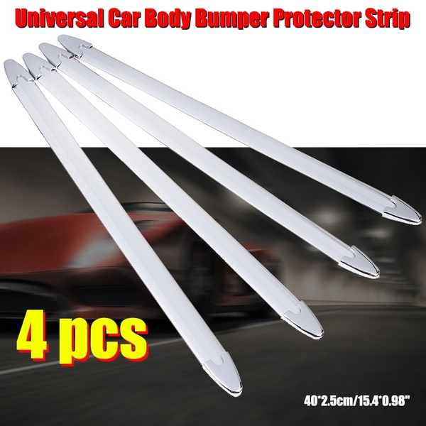 4Pcs Universal Car Body Bumper Protector Strip Guard Anti-collision CornerL CP0 