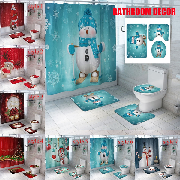 Non Slip Waterproof Bathroom Decor, Bathroom Decoration Sets