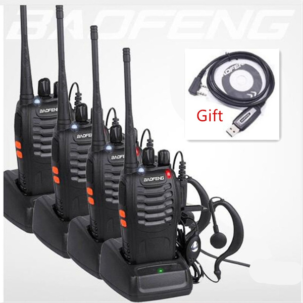 4Pcs Baofeng BF-888S Walkie Talkie UHF Two Way Radio BF888S Handheld ...