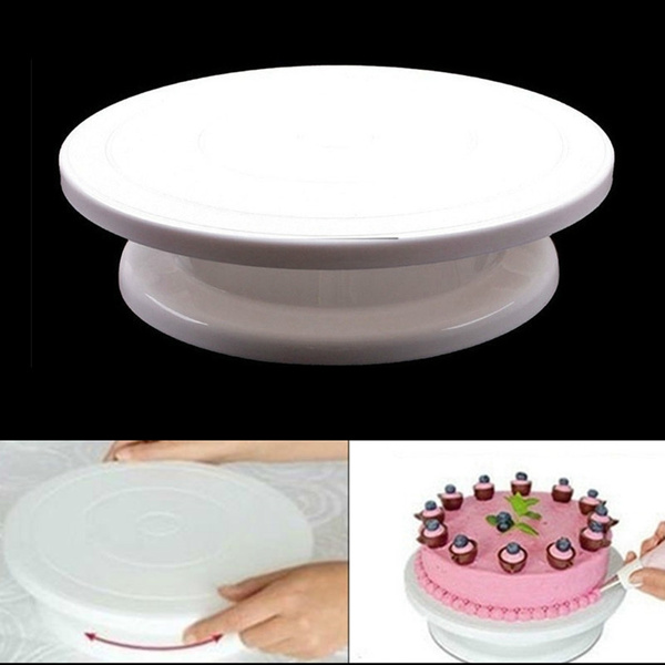 Kitchen & Home Plastic Turntable Cake Decorating Stand DIY Cake