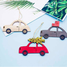 Christmas, Wooden, Cars, Tree