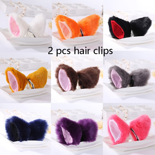 WanNing Cat Ears Hairpin Cosplay Anime Dance Fox Clip Ohrhaare C