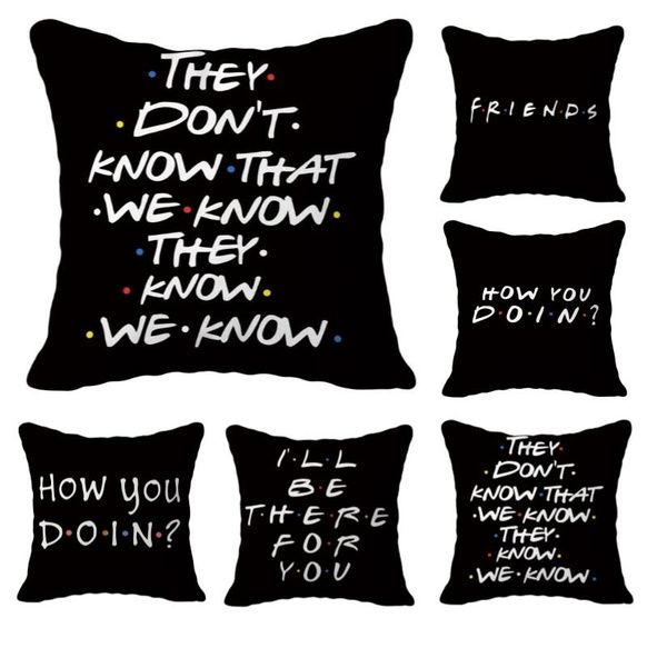 Cushion Covers 45cm x 45cm Home Funny Quotes Pillow Covers 