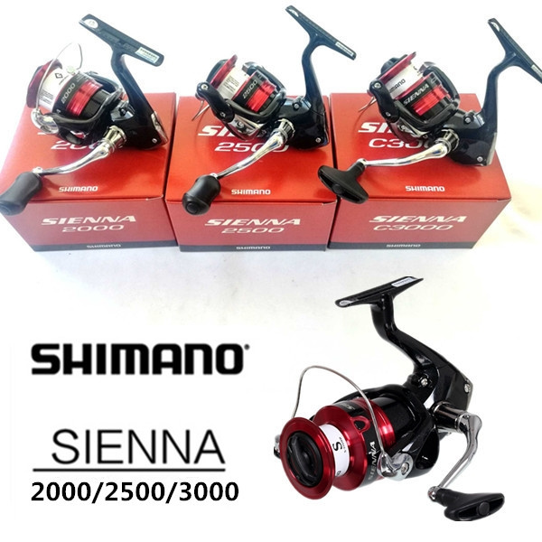 Original SHIMANO SIENNA FG 2000 2500 2500HG C3000 Spinning Fishing Reel  AR-C Spool 3D Gear Saltwater Fishing Tackle