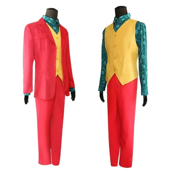 Cosplay Joker Arthur Fleck Joaquin Phoenix Costume Suit Coat Pants Full Set