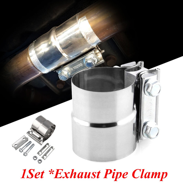 1Set MultiSpecification Exhaust Pipe Clamp Butt Joint Stainless Steel