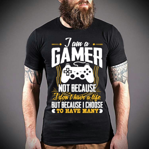 lepni.me Mens T-Shirt The Game is Never Over Funny Video Games Gift Top 