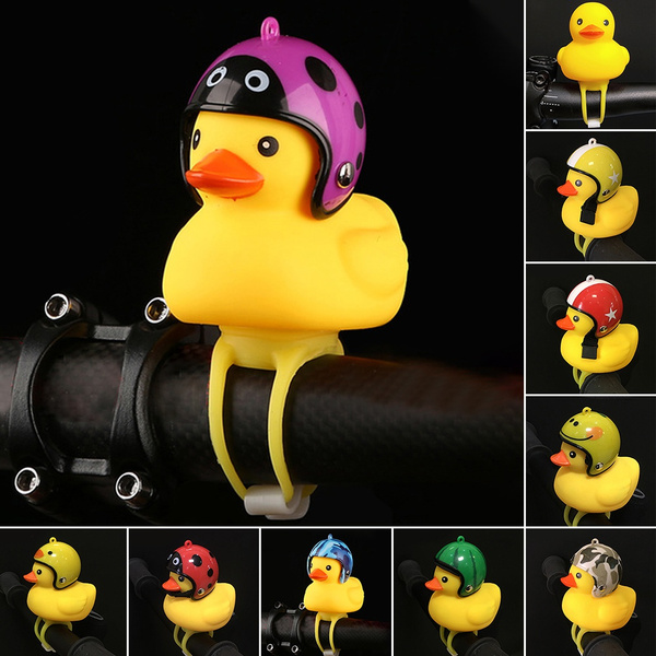 bicycle horn light small yellow duck with helmet