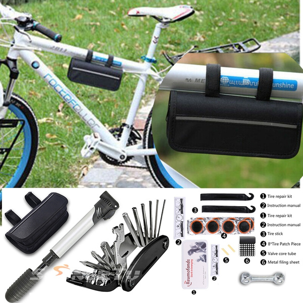 Bicycle Repair and Tire Repair Tool Set, Mountain Bike Tire Repair