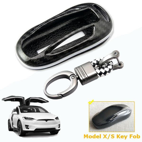 Car Remote Key Case Protector Cover Keychain For Tesla Model X Model S ...