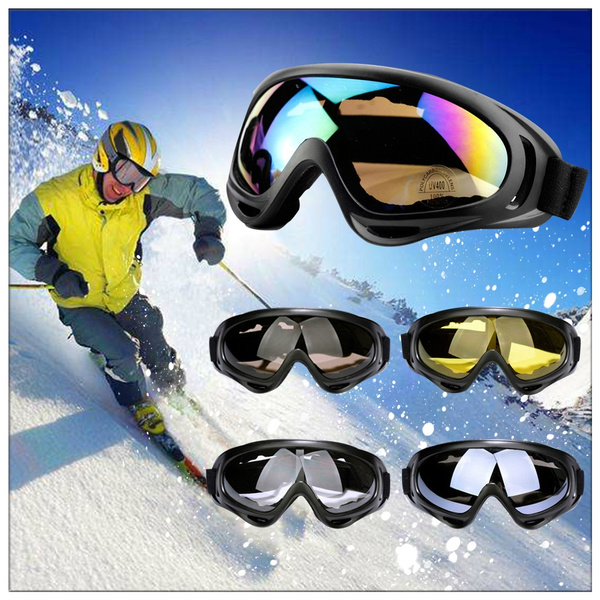 Ski Googles Snow Cycling Eyewear Dustproof Windproof Anti Fog Sunglasses Skiing 
