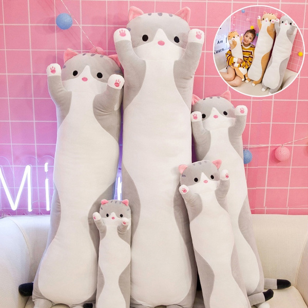 long cute cat plush