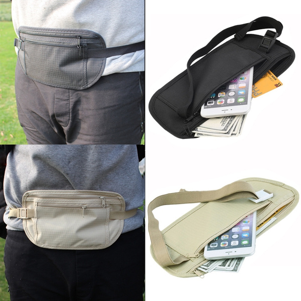 Fanny Pack Running Waist Bag Belt Sport Zipper Money Mobile Phone Pouch Bags